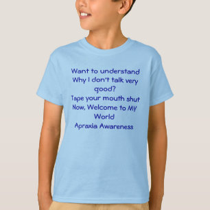 Camiseta Conciencia de la apraxia