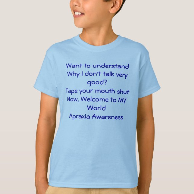 Camiseta Conciencia de la apraxia (Anverso)