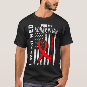 Camiseta Conciencia de la enfermedad cardíaca de la suegra