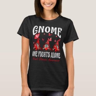 Camiseta Conciencia de la enfermedad cardíaca Gnome One luc