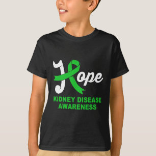 Camiseta Conciencia de la enfermedad renal Hope Green