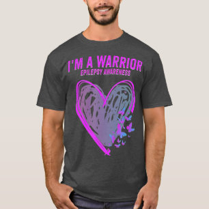 Camiseta Conciencia de la epilepsia Soy mariposa del corazó