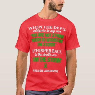 Camiseta Conciencia De La Escoliosis Soy La Tormenta En Est