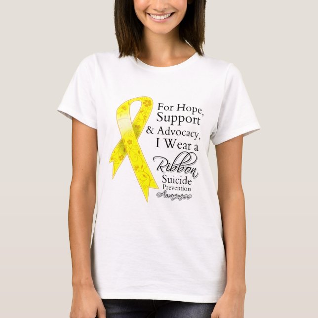Camiseta Conciencia de la esperanza de la ayuda de la (Anverso)