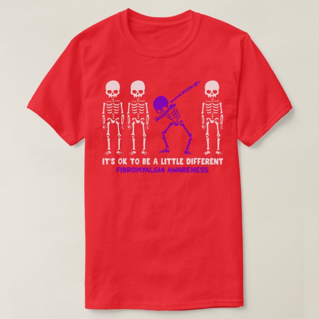 Camiseta Conciencia De La Fibromialgia Está Bien Ser Un Poc (Diseño del anverso)