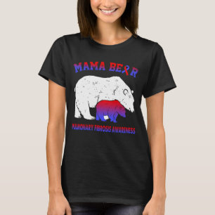 Camiseta Conciencia de la fibrosis pulmonar de Mama Bear