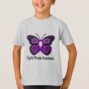 Camiseta Conciencia de la fibrosis quística con la maripos