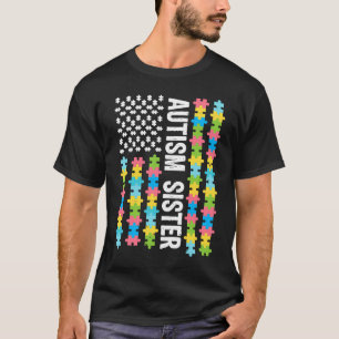 Camiseta Conciencia de la hermana del autismo Soy una herma