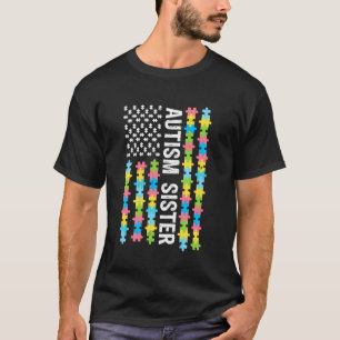 Camiseta Conciencia de la hermana del autismo Soy una herma