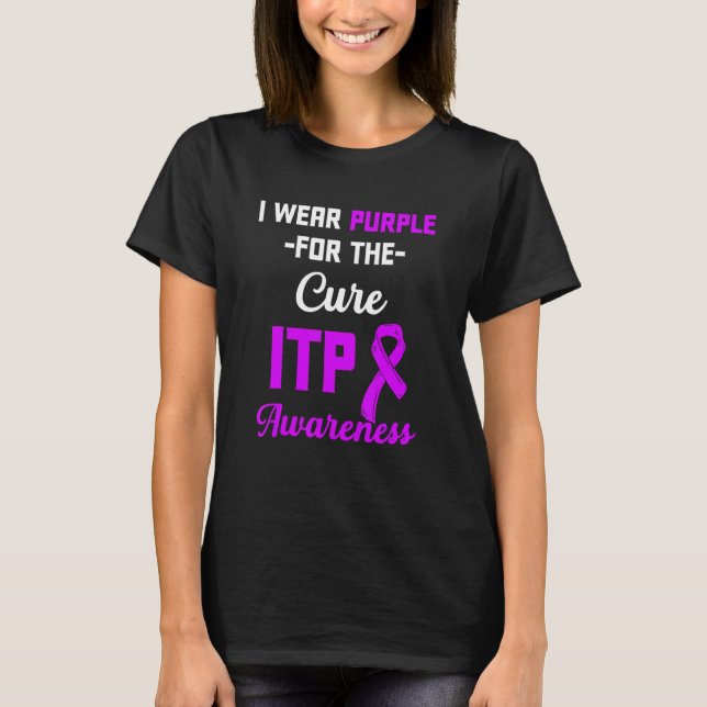 Camiseta Conciencia De La Itp Trombocitopenia Inmune Warrio (Anverso)