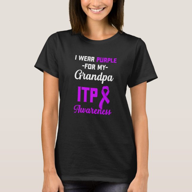 Camiseta Conciencia De La Itp Trombocitopenia Inmune Warrio (Anverso)