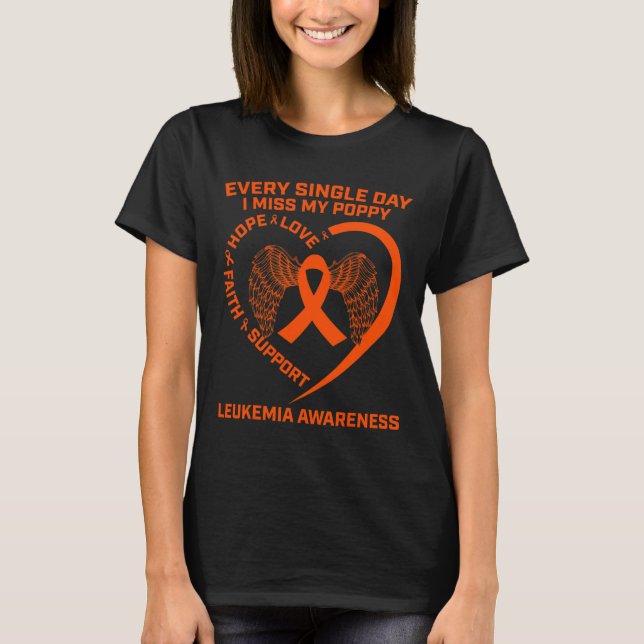 Camiseta Conciencia De La Leucemia Cardíaca De Cinta En Mem (Anverso)