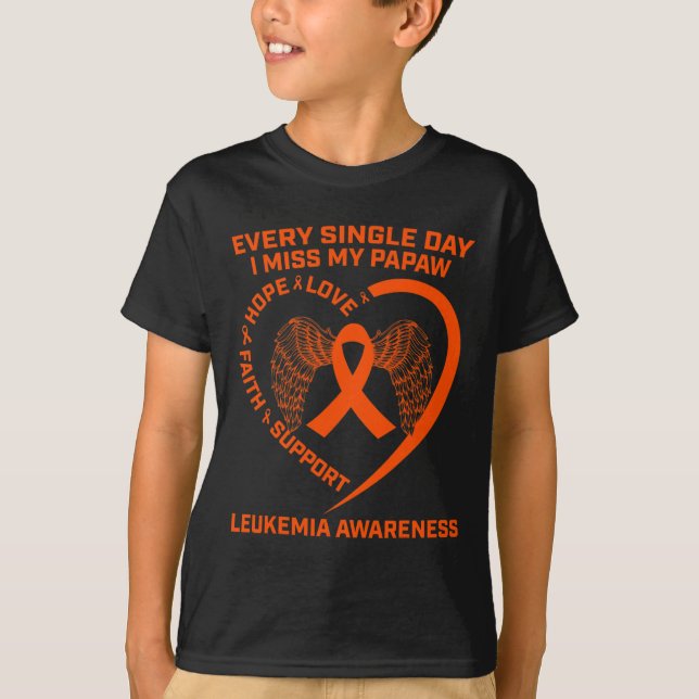 Camiseta Conciencia De La Leucemia Cardíaca De Cinta En Mem (Anverso)