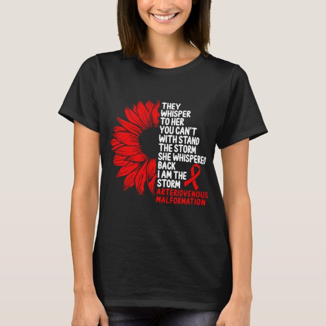 Camiseta Conciencia de la malformación arteriovenosa en la  (Anverso)
