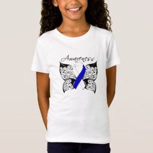 Camiseta Conciencia de la mariposa del tatuaje - enfermedad