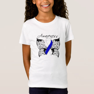 Camiseta Conciencia de la mariposa del tatuaje - enfermedad