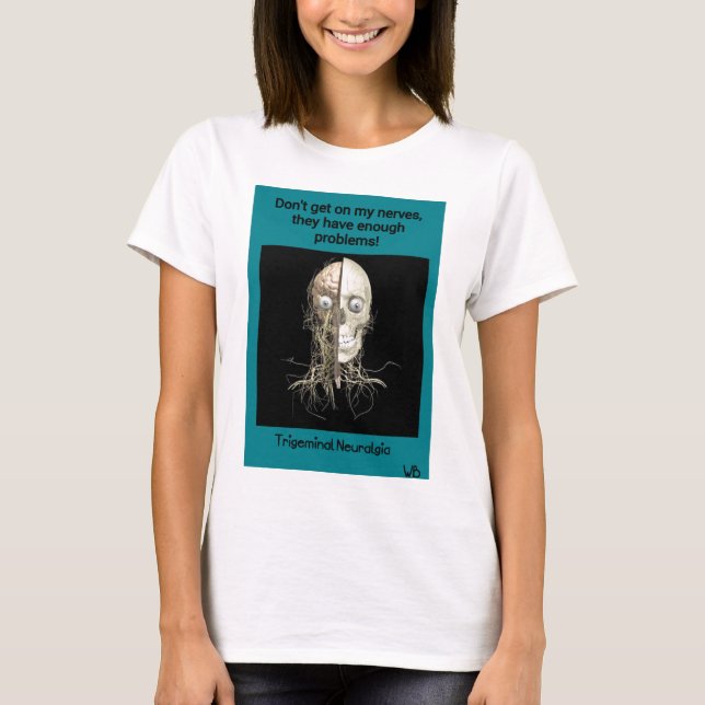 Camiseta Conciencia de la neuralgia de Trigeminal (Anverso)