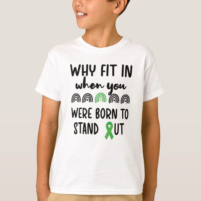 Camiseta Conciencia de la parálisis cerebral CP Cinta verde (Anverso)