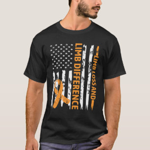 Camiseta Conciencia de la pérdida de la extremidad y la dif