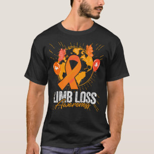 Camiseta Conciencia De La Pérdida De Limb Usamos Naranja Pa