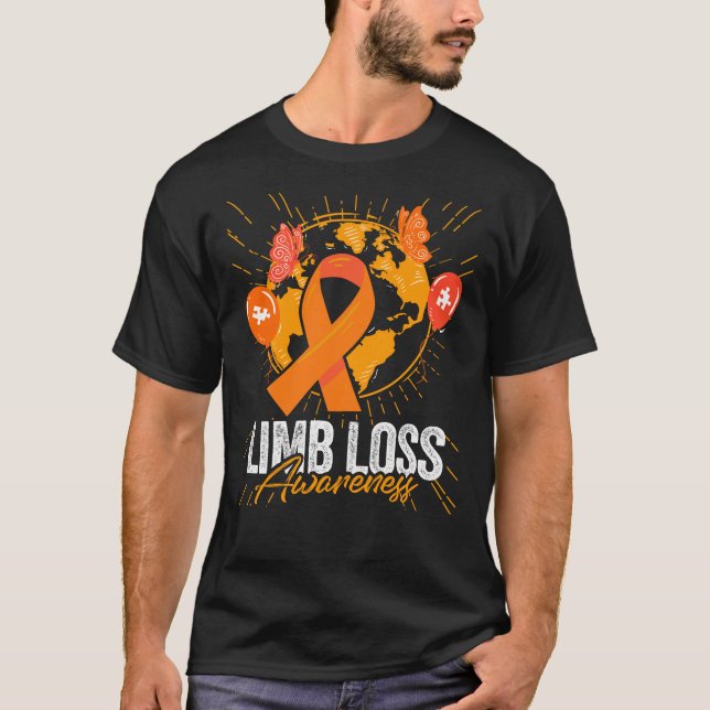Camiseta Conciencia De La Pérdida De Limb Usamos Naranja Pa (Anverso)
