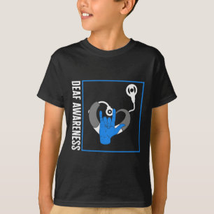 Camiseta Conciencia de la pérdida Implante Coclear Sordo Au
