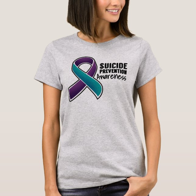 Camiseta Conciencia de la prevención del suicidio (Anverso)