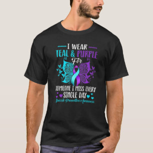Camiseta Conciencia De La Prevención Del Suicidio De Cinta 