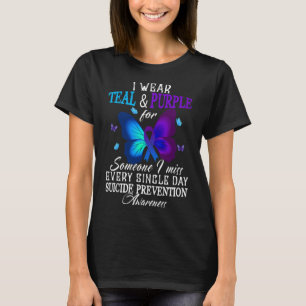 Camiseta Conciencia de la prevención del suicidio en cinta 