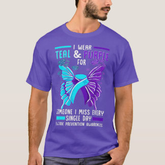 Camiseta Conciencia de la prevención del suicidio en cinta