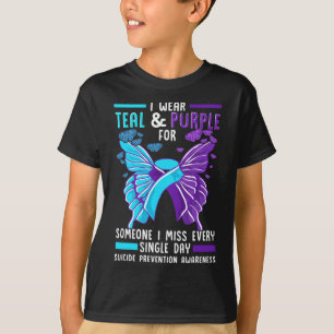 Camiseta Conciencia de la prevención del suicidio en cinta 
