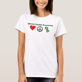 Camiseta Conciencia de la salud mental - amor, paz,