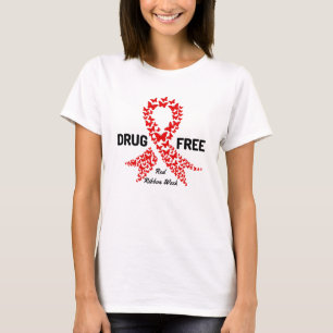 Camiseta Conciencia de la Semana de la Cinta Roja Libre de