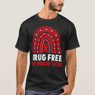 Camiseta Conciencia De La Semana De La Cinta Roja Libre De