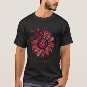 Camiseta Conciencia de las víctimas de quemaduras - Flor de