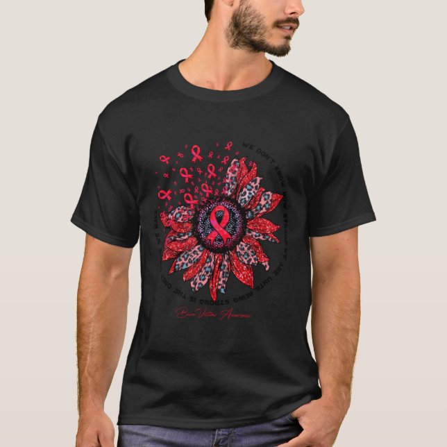 Camiseta Conciencia de las víctimas de quemaduras - Flor de (Anverso)