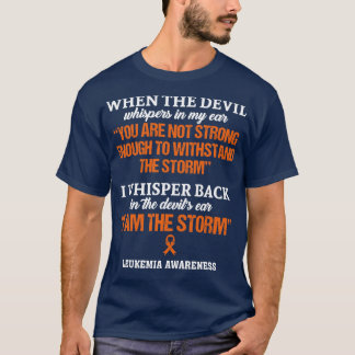 Camiseta Conciencia De Leucemia Soy La Tormenta En Esta Fam