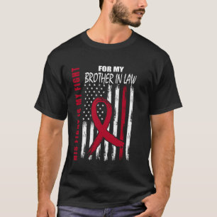 Camiseta Conciencia de mieloma múltiple de cuñado americano