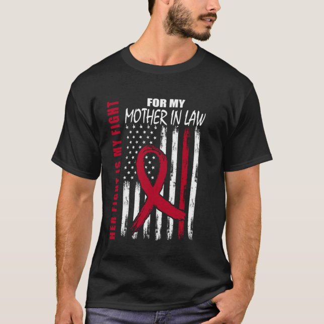 Camiseta Conciencia de mieloma múltiple de la suegra americ (Anverso)