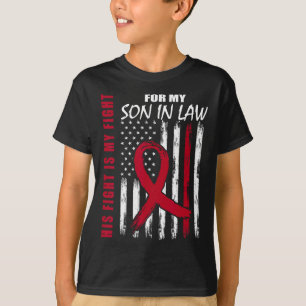 Camiseta Conciencia de Mieloma Múltiple de Suegro Bandera A