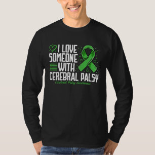 Camiseta Conciencia de Parálisis Cerebral Amo a Alguien con