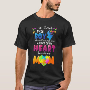 Camiseta Conciencia de Paternidad en Autismo Me Llama Mamá