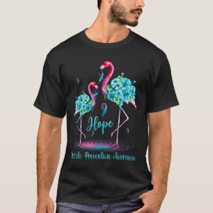 Camiseta Conciencia de Prevención del Suicidio de Flamenco
