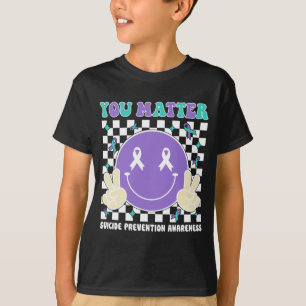 Camiseta Conciencia de Salud Mental Verde Azul Púrpura