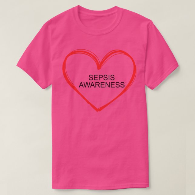 Camiseta conciencia de sepsis (Diseño del anverso)