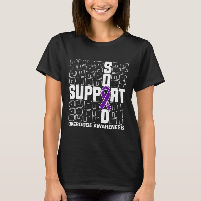 Camiseta Conciencia de sobredosis del equipo 1  (Anverso)