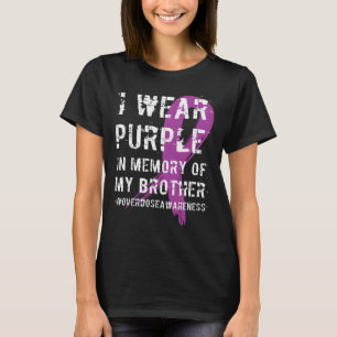 Camiseta Conciencia de Sobredosis Memoria Morada de Mi Herm