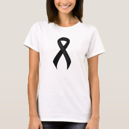 Camiseta Conciencia de soporte de cinta negra