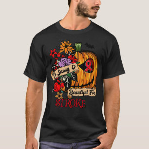 Camiseta Conciencia de Stroke Awareness retro Halloween asu