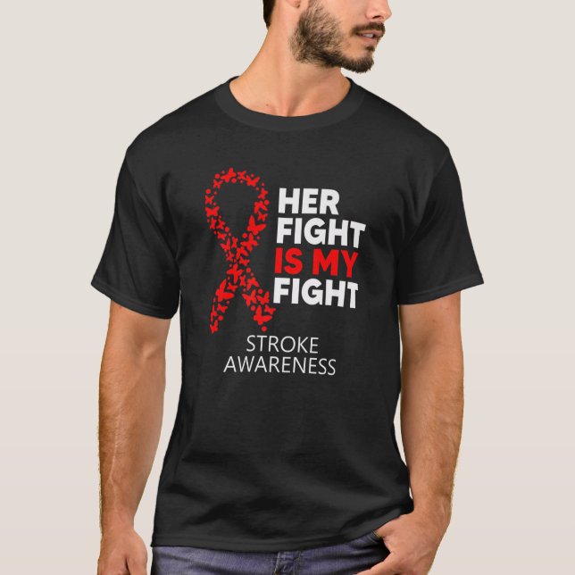 Camiseta Conciencia de Stroke Su Lucha Es Mi Sobreviviente  (Anverso)